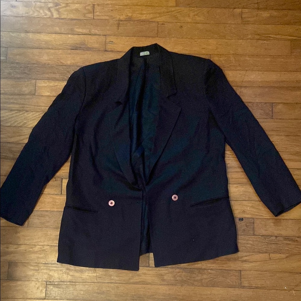Women's Vintage Black Blazer